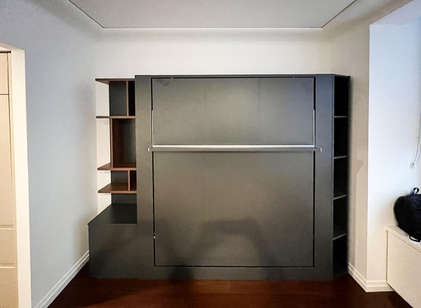 Nova Queen Wall Bed with Bookcase Set 2