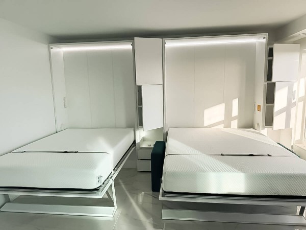 ROYAL Full Wall Bed and ROYAL Queen Wall Bed with Sectional Sofa and Wardrobes 1