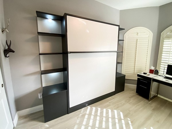 ROYAL Queen Wall Bed with Bookcase Set 117