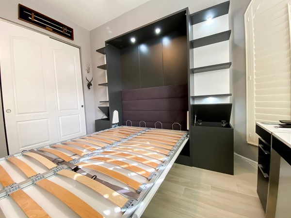 ROYAL Queen Wall Bed with Bookcase Set 119