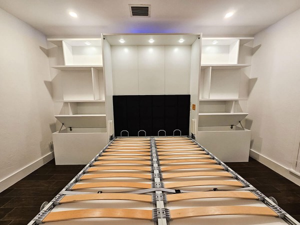 ROYAL Queen Wall Bed with Bookcase Set 139