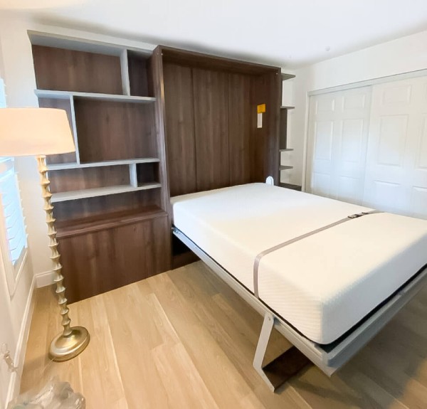 ROYAL Queen Wall Bed with Bookcase Set 142