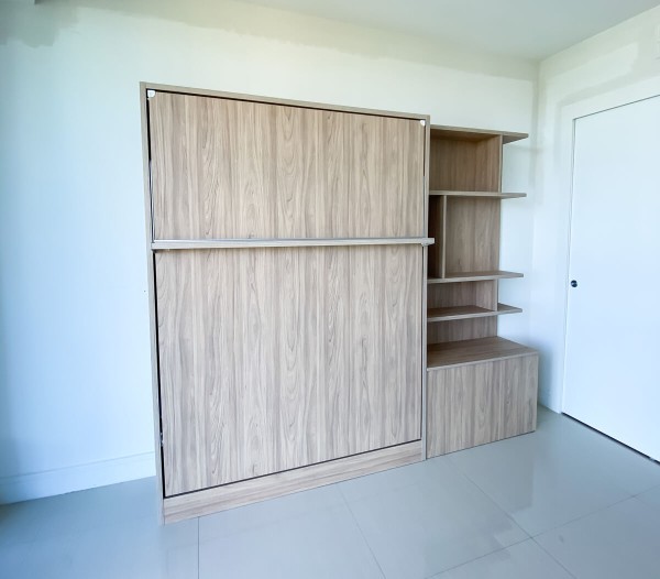 ROYAL Queen Wall Bed with Bookcase Set 146