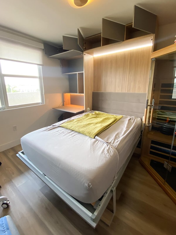 ROYAL Queen Wall Bed with Bookcase Set 155