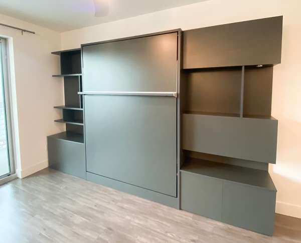 ROYAL Queen Wall Bed with Bookcase Set 159