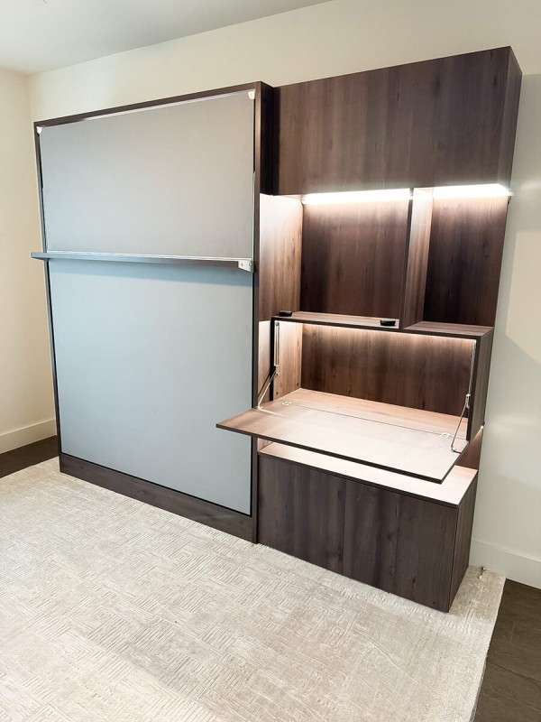 ROYAL Queen Wall Bed with Bookcase Set 180