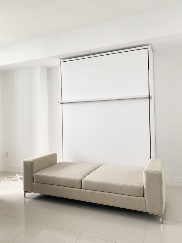 ROYAL Queen Wall Bed with Sectional Sofa 10