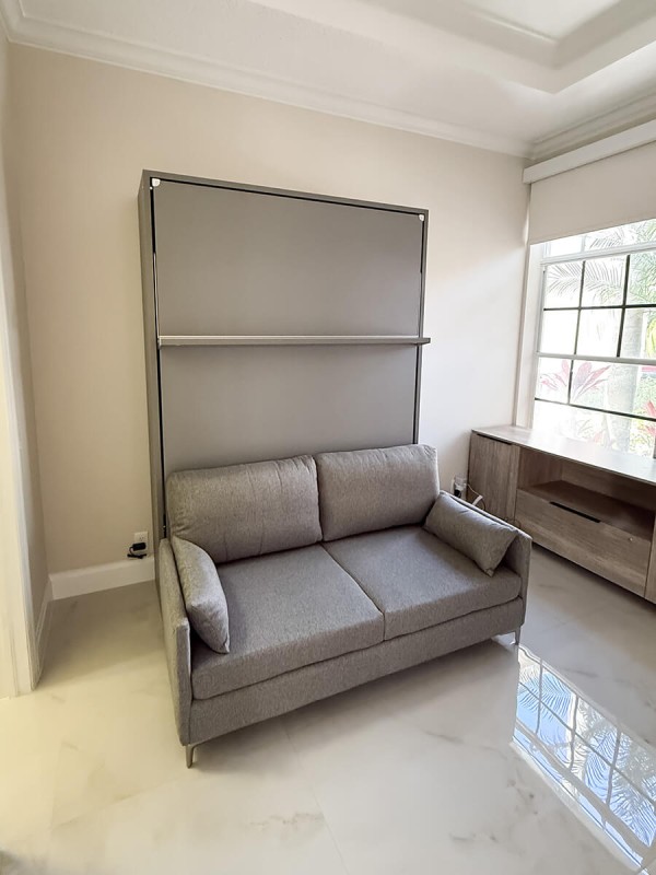 ROYAL Queen Wall Bed with Sectional Sofa 17