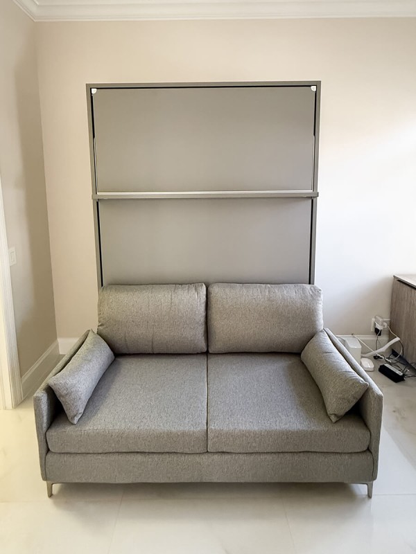 ROYAL Queen Wall Bed with Sectional Sofa 18