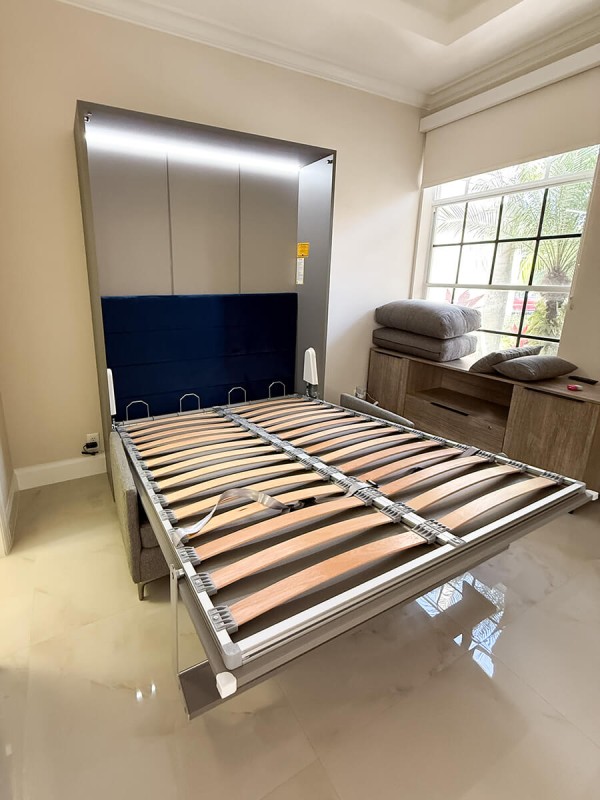 ROYAL Queen Wall Bed with Sectional Sofa 20