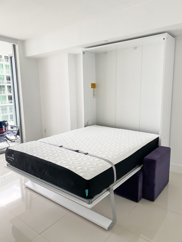 ROYAL Queen Wall Bed with Sectional Sofa 5