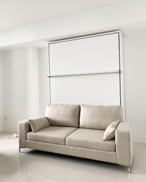 C - ROYAL Queen Wall Bed with Sectional Sofa