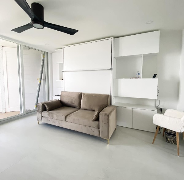 ROYAL Queen Wall Bed with Sectional Sofa Wardrobe and Bookcase Set 11