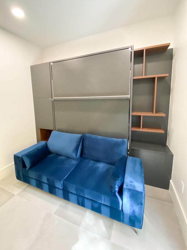 ROYAL Queen Wall Bed with Sectional Sofa Wardrobe and Bookcase Set 29