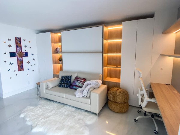 ROYAL Queen Wall Bed with Sectional Sofa Wardrobe and Bookcase Set 41