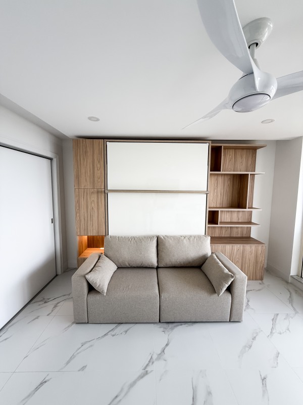 ROYAL Queen Wall Bed with Sectional Sofa Wardrobe and Bookcase Set 47