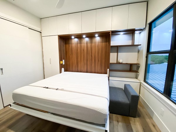 ROYAL Queen Wall Bed with Sectional Sofa and Bookcase Set 296