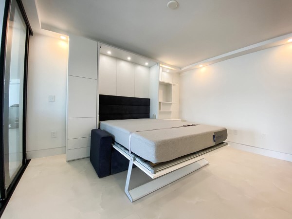 ROYAL Queen Wall Bed with Sectional Sofa and Bookcase Set 303