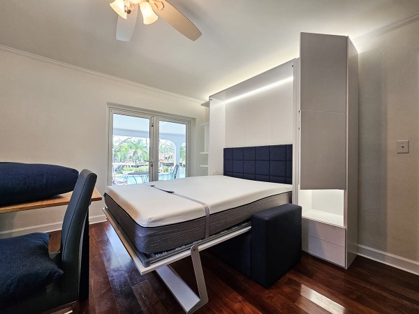 ROYAL Queen Wall Bed with Sectional Sofa and Bookcase Set 327