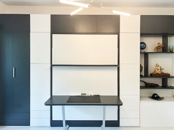 ROYAL Queen Wall Bed with Wardrobes 10