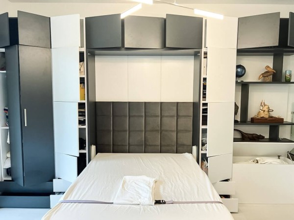 ROYAL Queen Wall Bed with Wardrobes 12