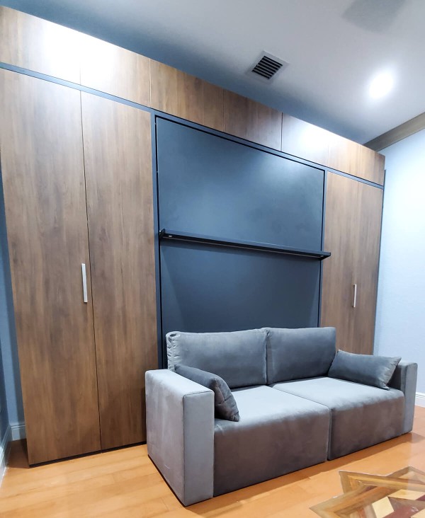 ROYAL Queen Wall Bed with Wardrobes 22