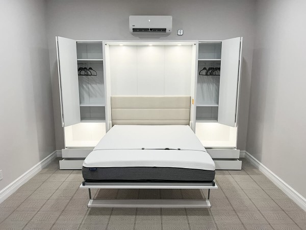 ROYAL Queen Wall Bed with Wardrobes 32