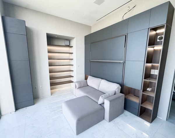 ROYAL Queen Wall Bed with Wardrobes and Bookcase Set 13