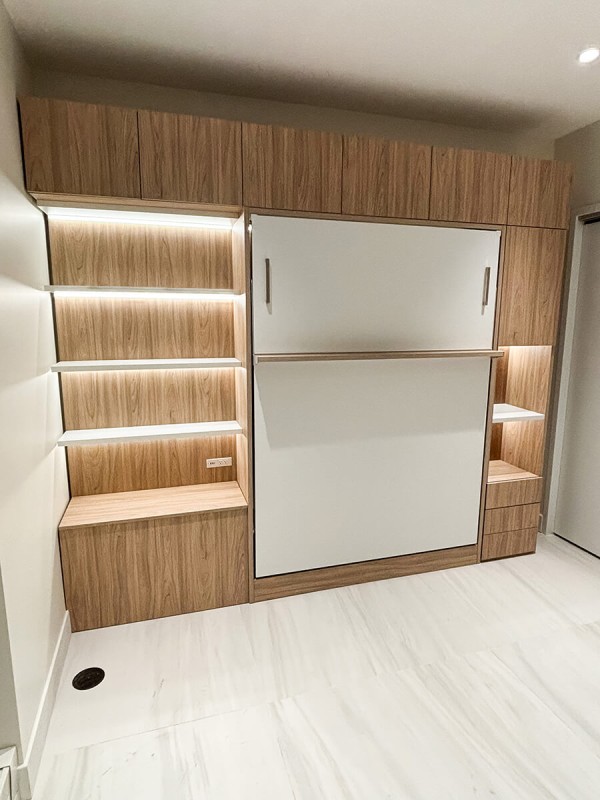 ROYAL Queen Wall Bed with Wardrobes and Bookcase Set 31