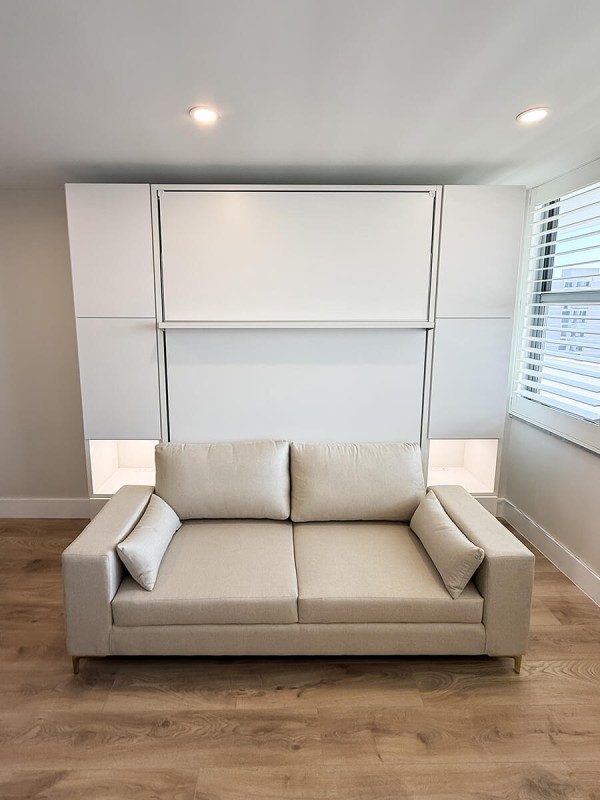 ROYAL Queen Wall Bed with Wardrobes and Bookcase Set 48