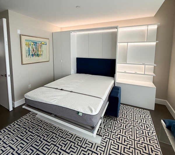 ROYAL Queen Wall Bed with Wardrobes and Bookcase Set 57