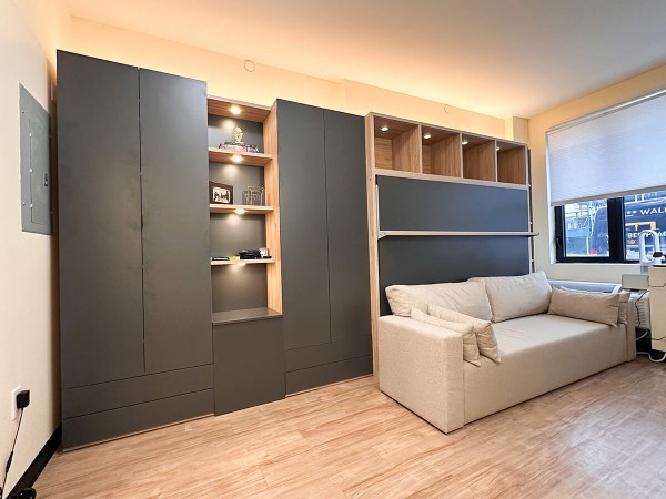 Royal Horizontal Queen Wall Bed with Sofa