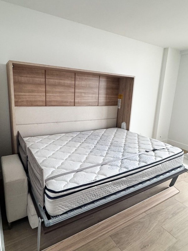 Royal Horizontal Queen Wall Bed with Sectional Sofa