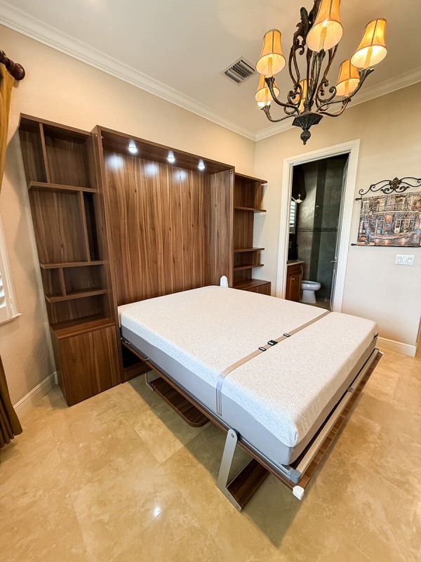 Royal Queen Wall Bed With Desk 102