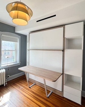 C - Royal Queen Wall Bed With Desk