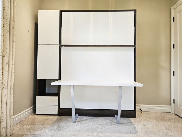 Royal Queen Wall Bed With Desk 60