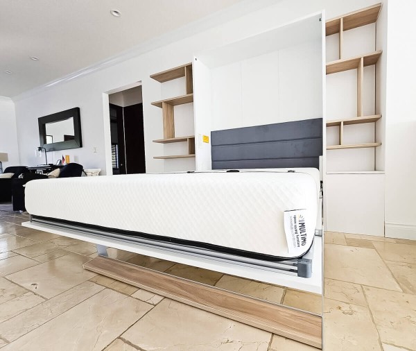 Royal Queen Wall Bed With Desk 66