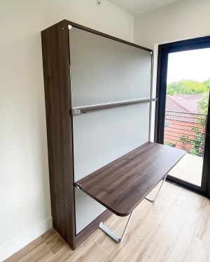 C - Royal Queen Wall Bed With Desk