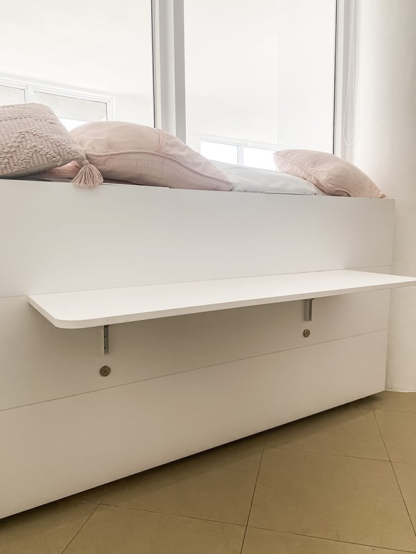 Simple Twin Twin XL Murphy Wall Bed with Desk 3