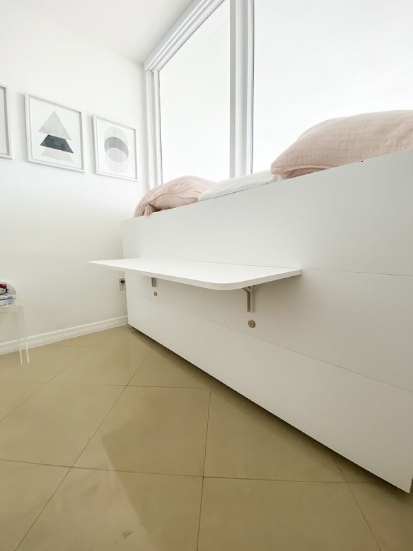 Simple Twin Twin XL Murphy Wall Bed with Desk 4