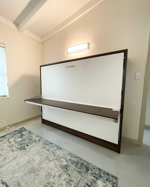 C - Spazio - Full Size Wall Bed with Desk