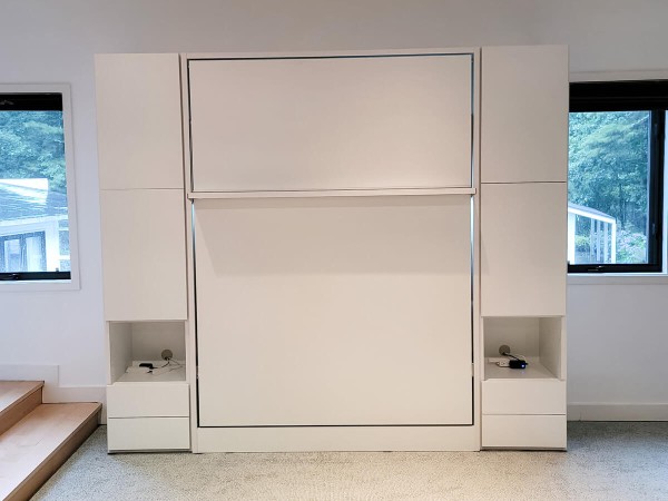 ROYAL Queen Wall Bed with Bookcase Set 74