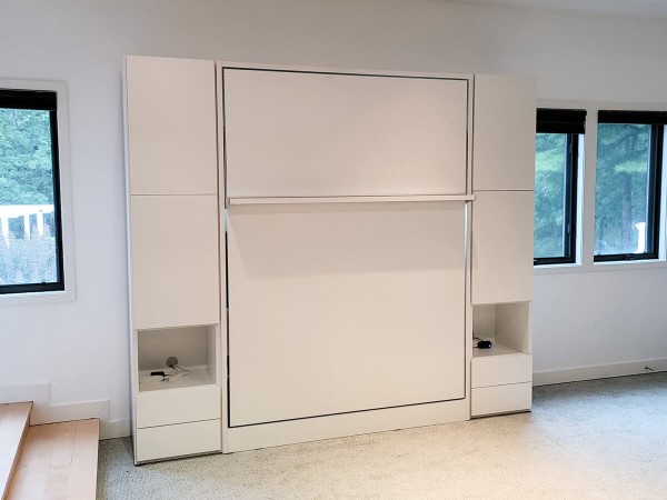 ROYAL Queen Wall Bed with Bookcase Set