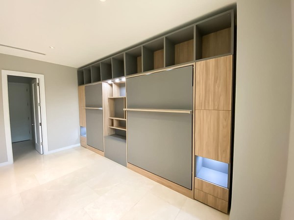 ROYAL Queen Wall Bed with Bookcase Set 89