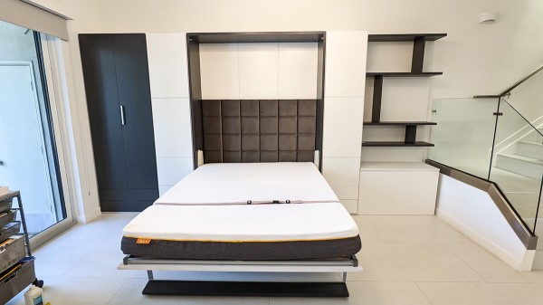 Royal Queen Wall Bed With Desk 27