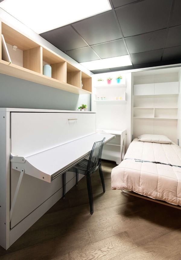 Spazio Twin Size Wall Bed 4