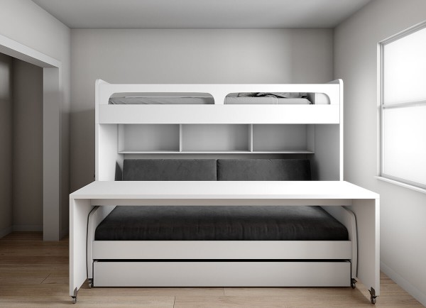 Bel Mondo Twin Over Full Full XL Bunk Bed Set 5