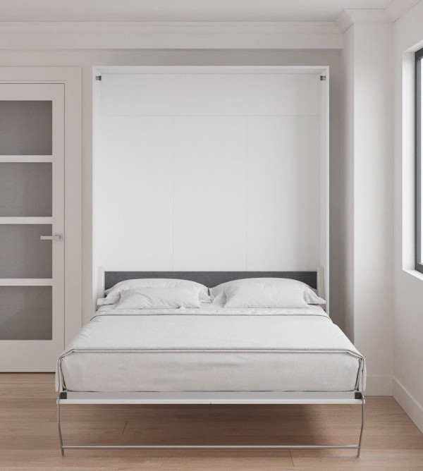 Loft Bed Queen Size with Bookcase Set 5