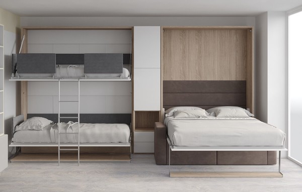 Pensiero Twin Wall Bunk Bed 12