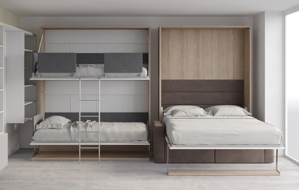 Pensiero Twin Wall Bunk Bed 16
